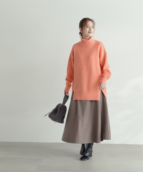 N.（N. Natural Beauty Basic）（エヌエヌナチュラルビューティーベーシック）の「【S Size Line】◆コルセットフレアスカート（スカート・レディース・モカ/グリーン/ナチュラル・SMALL/MEDIUM）」の5枚目の写真