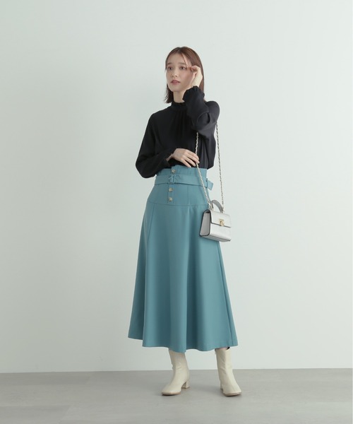 N.（N. Natural Beauty Basic）（エヌエヌナチュラルビューティーベーシック）の「【S Size Line】◆コルセットフレアスカート（スカート・レディース・モカ/グリーン/ナチュラル・SMALL/MEDIUM）」の13枚目の写真