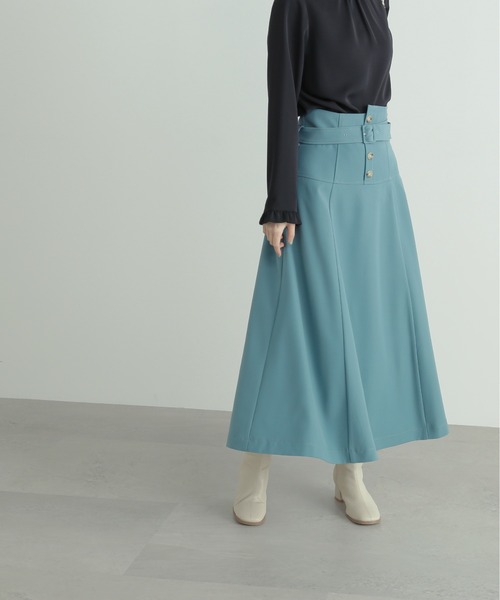 N.（N. Natural Beauty Basic）（エヌエヌナチュラルビューティーベーシック）の「【S Size Line】◆コルセットフレアスカート（スカート・レディース・モカ/グリーン/ナチュラル・SMALL/MEDIUM）」の15枚目の写真