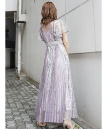 MERCURYDUO マーキュリーデュオ レーススイッチングドレス　結婚式 レースプリーツスイッチングドレス（ワンピース）｜MERCURYDUO