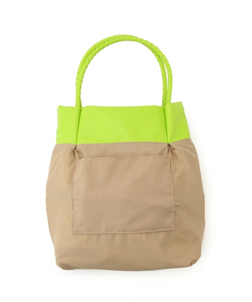 ROPE' PICNIC（ロペピクニック）の「ダブルフリルメッシュハンドルミドルトートバッグ（トートバッグ・レディース・ブラック/キナリ/グリーン系その他・FREE）」の7枚目の写真