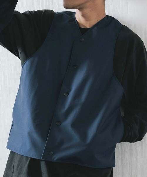 Powderhorn Mountaineering（パウダーホーンマウンテニアリング）の「Powderhorn Mountaineering/パウダーホーンマウンテニアリング P.H. M. VEST ベスト（ベスト・メンズ・ブラック/オリーブ/ネイビー・L/M）」の3枚目の写真