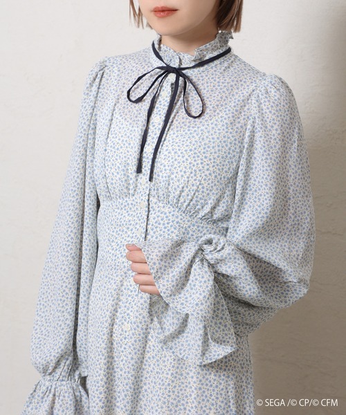 one after another NICE CLAUP（ワンアフターアナザーナイスクラップ）の「【プロジェクトセカイ x ZOZOTOWN 】3wayボウタイ花柄ワンピース（ワンピース・レディース・オレンジ系その他/ピンク系その他/ブルー系その他/グリーン系その他・FREE）」の18枚目の写真