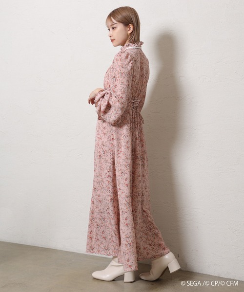 one after another NICE CLAUP（ワンアフターアナザーナイスクラップ）の「【プロジェクトセカイ x ZOZOTOWN 】3wayボウタイ花柄ワンピース（ワンピース・レディース・オレンジ系その他/ピンク系その他/ブルー系その他/グリーン系その他・FREE）」の11枚目の写真