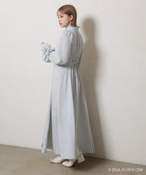 one after another NICE CLAUP（ワンアフターアナザーナイスクラップ）の「【プロジェクトセカイ x ZOZOTOWN 】3wayボウタイ花柄ワンピース（ワンピース・レディース・オレンジ系その他/ピンク系その他/ブルー系その他/グリーン系その他・FREE）」の21枚目の写真