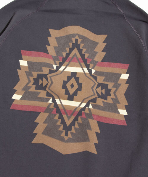 PENDLETON（ペンドルトン）の「【PENDLETON/ペンドルトン】バックプリントフーディ ラグラン ビッグシルエット（パーカー・メンズ・グレイッシュベージュ/チャコールグレー/ネイビー・M/L）」の7枚目の写真