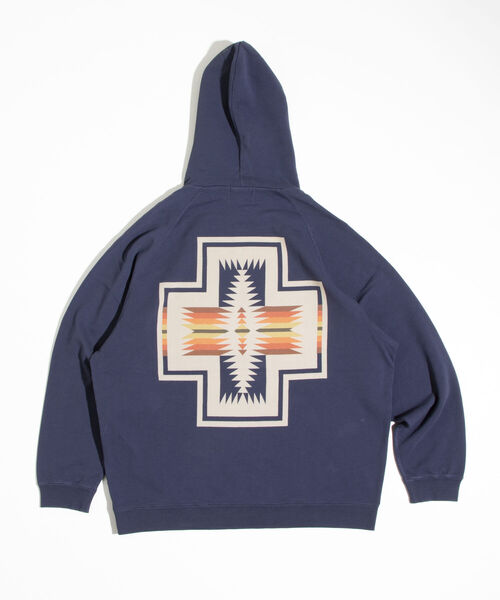 PENDLETON（ペンドルトン）の「【PENDLETON/ペンドルトン】バックプリントフーディ ラグラン ビッグシルエット（パーカー・メンズ・グレイッシュベージュ/チャコールグレー/ネイビー・M/L）」の21枚目の写真