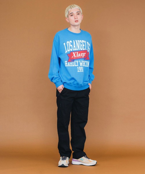 XLARGE（エクストララージ）の「XL RECORDS CREWNECK SWEAT（スウェット・メンズ・ブラック/ライトブルー/オフホワイト・S/M/L/XL）」の16枚目の写真