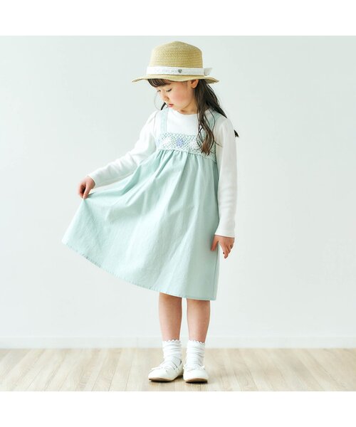 apres les cours(アプレレクール)の「リボンペーパーハット_UVカット(ハット・キッズ・ベージュ/アイボリー・54/48/52/50)」の5枚目の写真