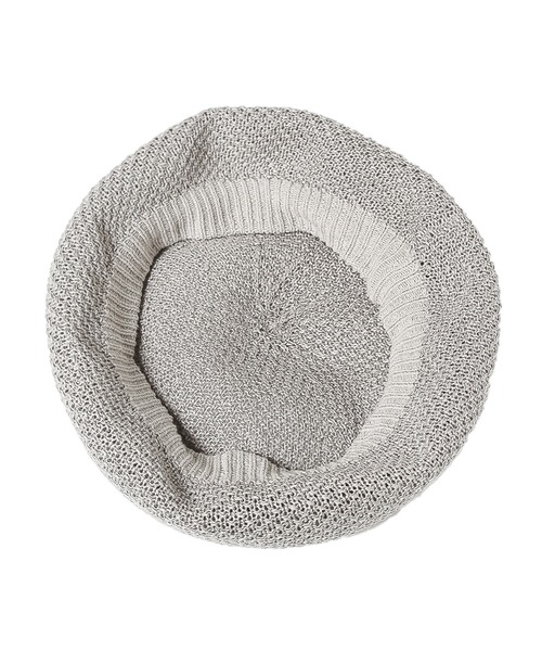 14+（イチヨンプラス）の「サーモベレー帽（ハンチング/ベレー帽・レディース・グレー/ブラック/ブルー/オレンジ/ベージュ/グリーン・FREE）」の10枚目の写真