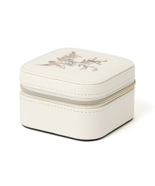 セール】エンブロイダリーフラワートラベルジュエリーボックス S