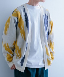 ITEMS URBANRESEARCH | マシンウォッシャブル 総柄ニットカーディガン(カーディガン/ボレロ)