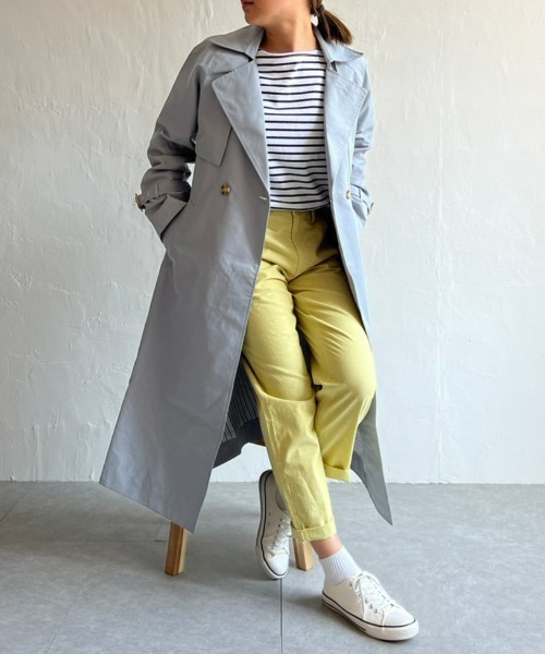 LBC(エルビーシー)の「シャンブレー3WAYトレンチコート(トレンチコート・レディース・ブルー/キャメル・M)」の15枚目の写真