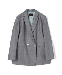 ピンヘッドストレッチ ダブルブレストジャケット