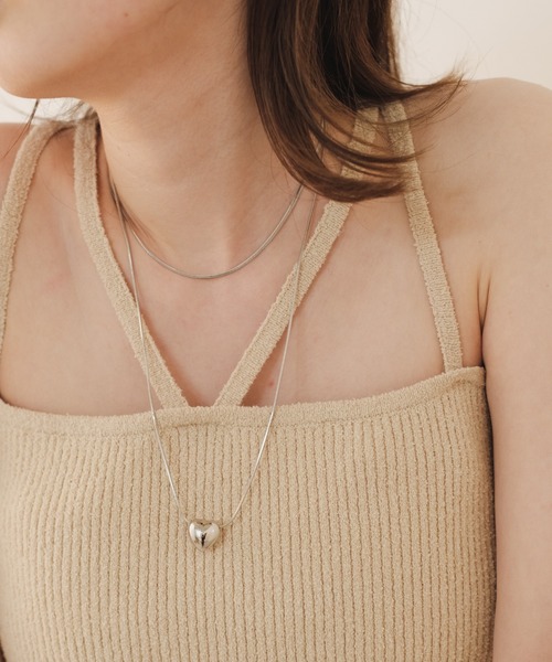 Kastane（カスタネ）の「【fiw.】スネークチェーンネックレス/サージカルステンレス（ネックレス・レディース・シルバー・FREE）」の7枚目の写真