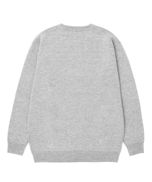 HUF(ハフ)の「CHOP SHOP CREW SWEATER / HUF セーター ニット(ニット/セーター・メンズ・ヘザーグレー/ネイビー・SMALL/MEDIUM/LARGE/X-LARGE/XX-LARGE/X-SMALL)」の3枚目の写真