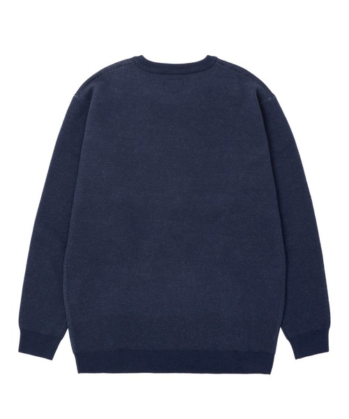 HUF(ハフ)の「CHOP SHOP CREW SWEATER / HUF セーター ニット(ニット/セーター・メンズ・ヘザーグレー/ネイビー・SMALL/MEDIUM/LARGE/X-LARGE/XX-LARGE/X-SMALL)」の5枚目の写真