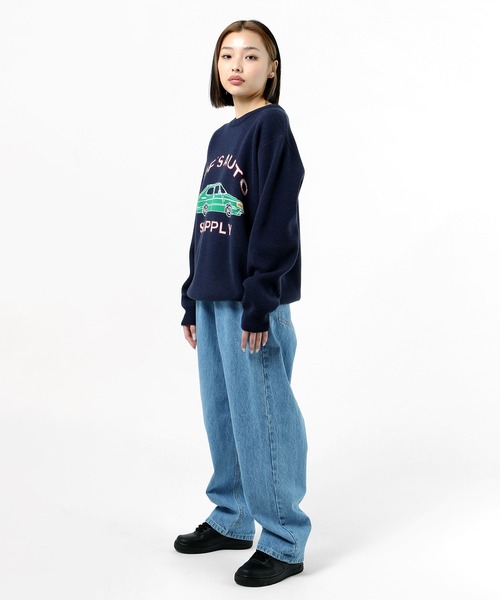 HUF(ハフ)の「CHOP SHOP CREW SWEATER / HUF セーター ニット(ニット/セーター・メンズ・ヘザーグレー/ネイビー・SMALL/MEDIUM/LARGE/X-LARGE/XX-LARGE/X-SMALL)」の11枚目の写真