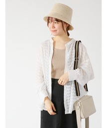 ehka sopo | ジャカードシアーシャツ(シャツ/ブラウス)