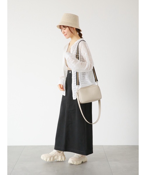 ehka sopo（エヘカソポ）の「ジャカードシアーシャツ（シャツ/ブラウス・レディース・ブラック/キナリ/オフホワイト・ﾌﾘ-）」の17枚目の写真