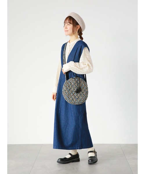 ehka sopo（エヘカソポ）の「ジャカードシアーシャツ（シャツ/ブラウス・レディース・ブラック/キナリ/オフホワイト・ﾌﾘ-）」の11枚目の写真