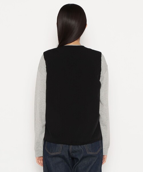 DANTON(ダントン)の「WOMEN'S INSULATION COLLARLESS ZIP VEST(ダウンベスト・レディース・ブラック・S/M/XS)」の2枚目の写真