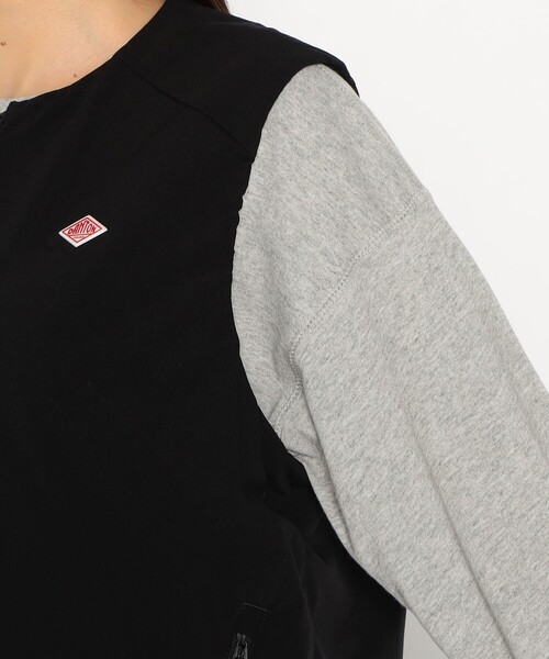 DANTON(ダントン)の「WOMEN'S INSULATION COLLARLESS ZIP VEST(ダウンベスト・レディース・ブラック・S/M/XS)」の4枚目の写真