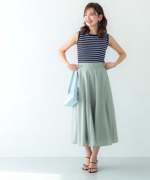 coca(coca)(コカ)の「ニットノースリーブトップス(タンクトップ・レディース・B/ブラック/ベージュ/A・S/M/L)」の6枚目の写真