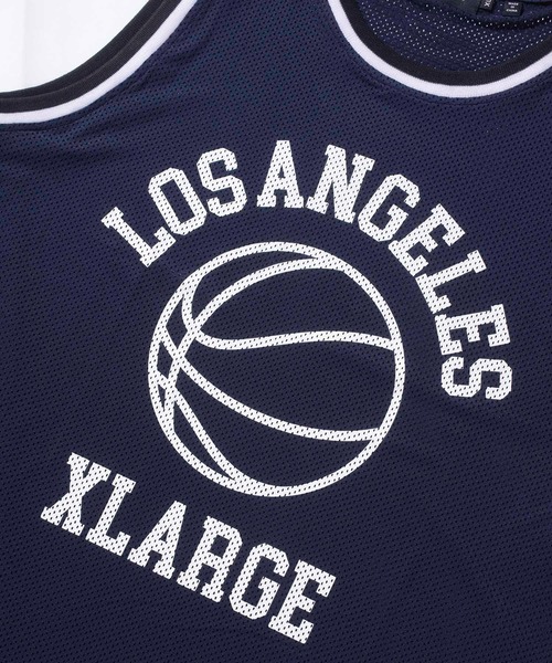 XLARGE(エクストララージ)の「XL BASKETBALL JERSEY(Tシャツ/カットソー・メンズ・ホワイト/ネイビー・M/L/XL)」の5枚目の写真