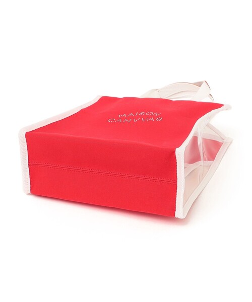 MAISON CANVVAS(メゾンキャンバス)の「【SHIPS any一部別注カラー】MAISON CANVVAS: キャンバス ミニ トートバッグ(トートバッグ・レディース・レッド/オフホワイト・ONE SIZE)」の4枚目の写真