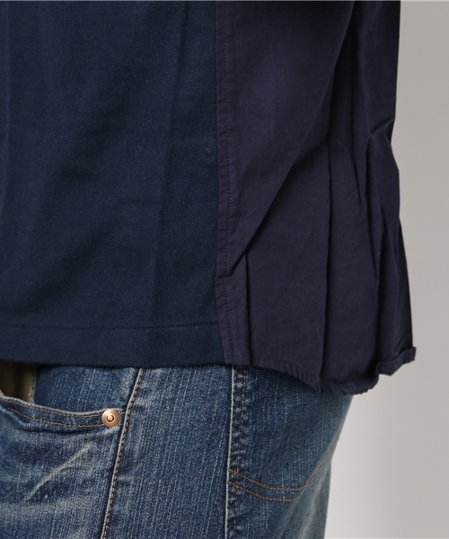 OUTLET（アウトレット）の「【Ciaopanic】天竺キリカエシャツ7S（シャツ/ブラウス・メンズ・ネイビー・MEDIUM/LARGE）」の2枚目の写真