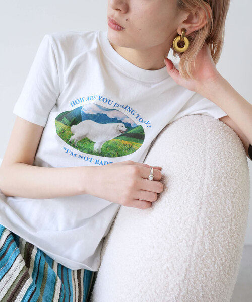 SLOBE citron.（スローブシトロン）の「SLOBE citron. Im not bad Dog TEE（Tシャツ/カットソー・レディース・ホワイト・FREE）」の13枚目の写真