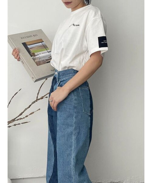 EVRIS（エヴリス）の「SIMPLEロゴBIG Tシャツ（Tシャツ/カットソー・レディース・ブラック/グレー/ホワイト・FREE）」の16枚目の写真