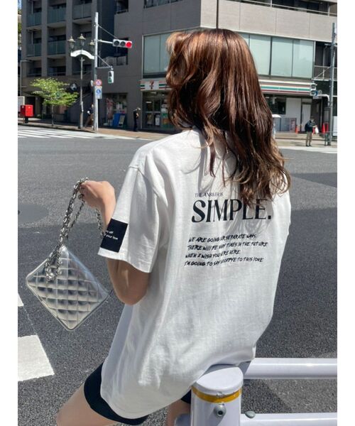 EVRIS（エヴリス）の「SIMPLEロゴBIG Tシャツ（Tシャツ/カットソー・レディース・ブラック/グレー/ホワイト・FREE）」の20枚目の写真