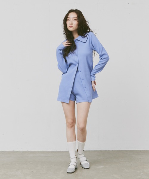 FEKETE（フェケテ）の「RIB KNIT SHORT PANTS / リブニットショート