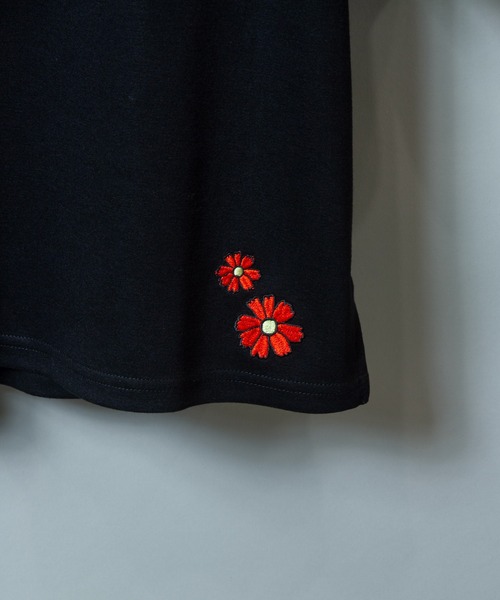 JACKROSE（ジャックローズ）の「JE-バタフライ＆フラワー・刺繍-TEE（Tシャツ/カットソー・メンズ・ホワイト/ブラック系その他2/パープル/ブラック/ホワイト系その他2/ピンク・M/L）」の15枚目の写真