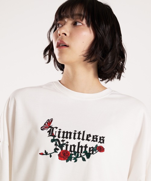 JACKROSE（ジャックローズ）の「JE-バタフライ＆フラワー・刺繍-TEE（Tシャツ/カットソー・メンズ・ホワイト/ブラック系その他2/パープル/ブラック/ホワイト系その他2/ピンク・M/L）」の18枚目の写真