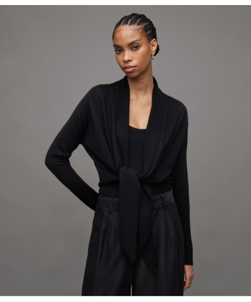 ALLSAINTS（オールセインツ）の「WASSON PIRATE CARDIGN | WASSON PIRATE カーディガン（カーディガン/ボレロ・レディース・ブラック・S/M/XS）」の11枚目の写真