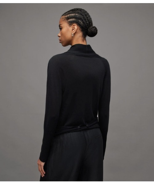 ALLSAINTS（オールセインツ）の「WASSON PIRATE CARDIGN | WASSON PIRATE カーディガン（カーディガン/ボレロ・レディース・ブラック・S/M/XS）」の14枚目の写真