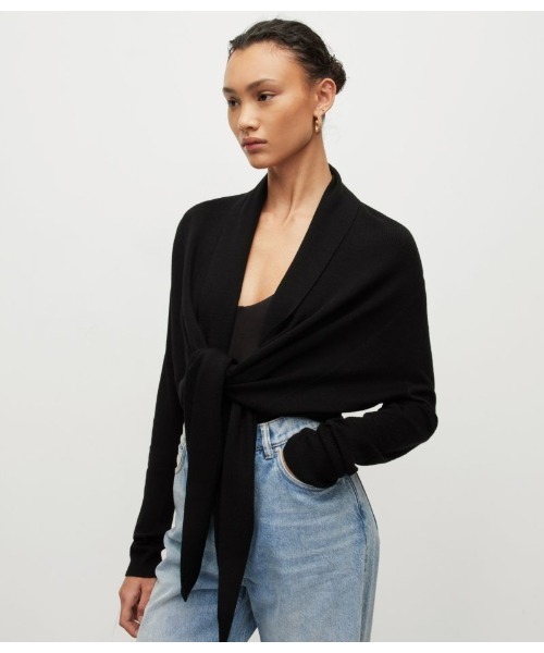 ALLSAINTS（オールセインツ）の「WASSON PIRATE CARDIGN | WASSON PIRATE カーディガン（カーディガン/ボレロ・レディース・ブラック・S/M/XS）」の18枚目の写真