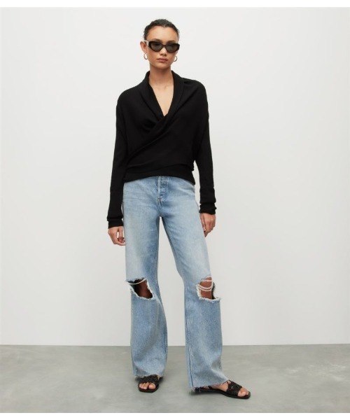 ALLSAINTS（オールセインツ）の「WASSON PIRATE CARDIGN | WASSON PIRATE カーディガン（カーディガン/ボレロ・レディース・ブラック・S/M/XS）」の19枚目の写真