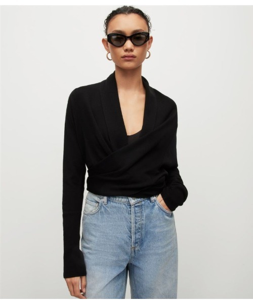 ALLSAINTS（オールセインツ）の「WASSON PIRATE CARDIGN | WASSON PIRATE カーディガン（カーディガン/ボレロ・レディース・ブラック・S/M/XS）」の20枚目の写真