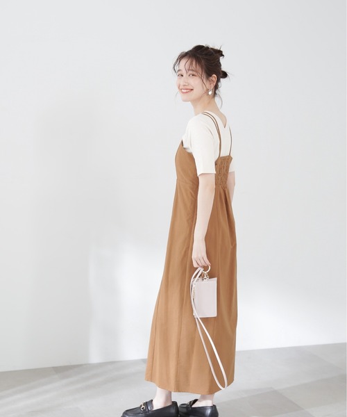 N.(N. Natural Beauty Basic)(エヌエヌナチュラルビューティーベーシック)の「◆コットンレーヨンキャミワンピース(ワンピース・レディース・オフホワイト/ブラック/ベージュ・MEDIUM)」の19枚目の写真