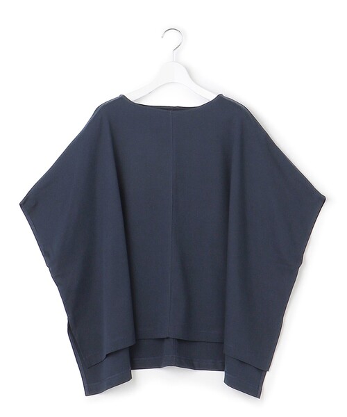 J.PRESS YORK STREET(ジェイプレスヨークストリート)の「【WOMEN】ファブリックスリーブ プルオーバー(Tシャツ/カットソー・レディース・ブラウン系/ネイビー系/オレンジ系/ホワイト系/ブルー系・F)」の4枚目の写真