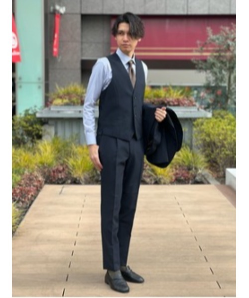 【CLASSICO TAPERED】　スーツセレクト　スリーピース CLASSICO TAPERED】【秋冬】2釦シングルスリーピーススーツ 1タック