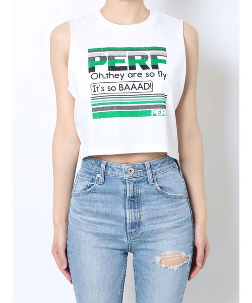 GYDA(ジェイダ)の「PROCESSING LOGOショートLOOSE タンクトップ(タンクトップ・レディース・オフホワイト/ブラック・FREE)」の20枚目の写真