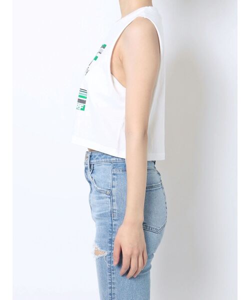 GYDA(ジェイダ)の「PROCESSING LOGOショートLOOSE タンクトップ(タンクトップ・レディース・オフホワイト/ブラック・FREE)」の21枚目の写真