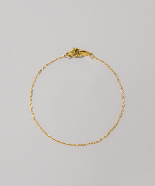 muku（ムク）の「金属アレルギー対応 1mmシアーチェーンブレスレット/サージカルステンレス/316L（ブレスレット・レディース・ゴールド・FREE）」の6枚目の写真