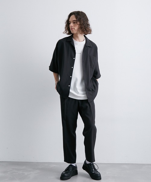 JUNRED(ジュンレッド)の「セットアップ対応/軽量・イージーケア/AIRYFLOATリラックススリムパンツ(スラックス・メンズ・ブラック/ライトグレー/ベージュ・L/LL/M/S)」の10枚目の写真
