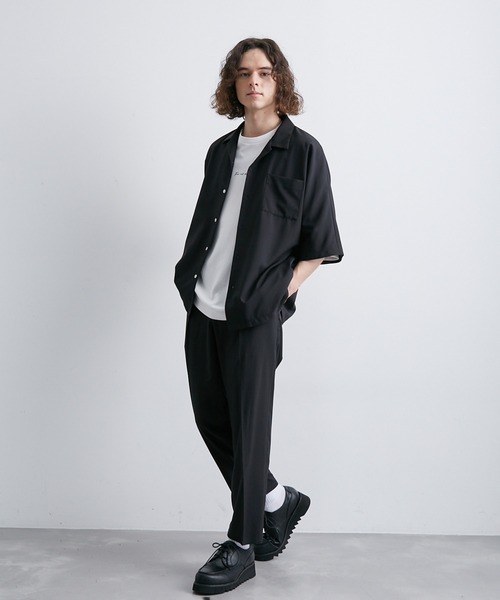 JUNRED(ジュンレッド)の「セットアップ対応/軽量・イージーケア/AIRYFLOATリラックススリムパンツ(スラックス・メンズ・ブラック/ライトグレー/ベージュ・L/LL/M/S)」の11枚目の写真